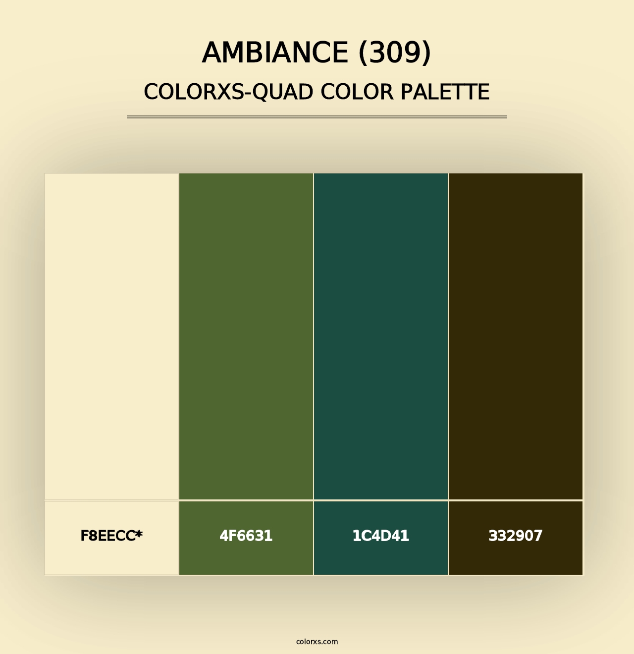 Ambiance (309) - Colorxs Quad Palette