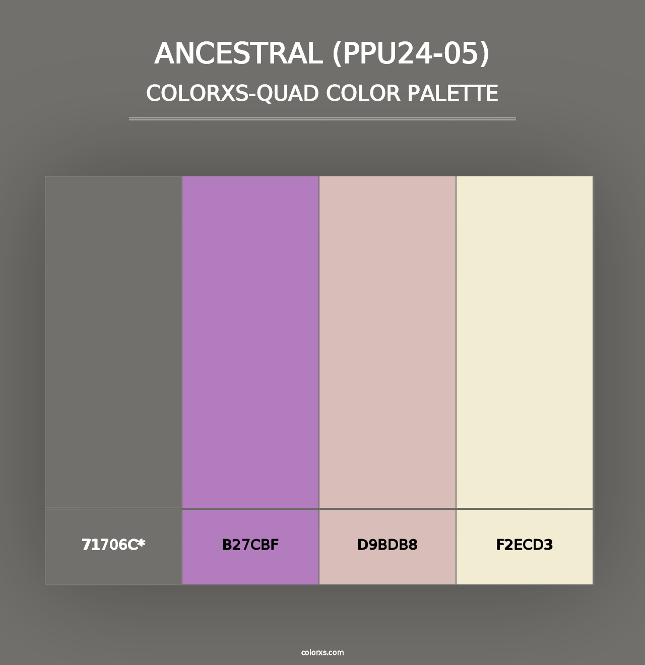 Ancestral (PPU24-05) - Colorxs Quad Palette