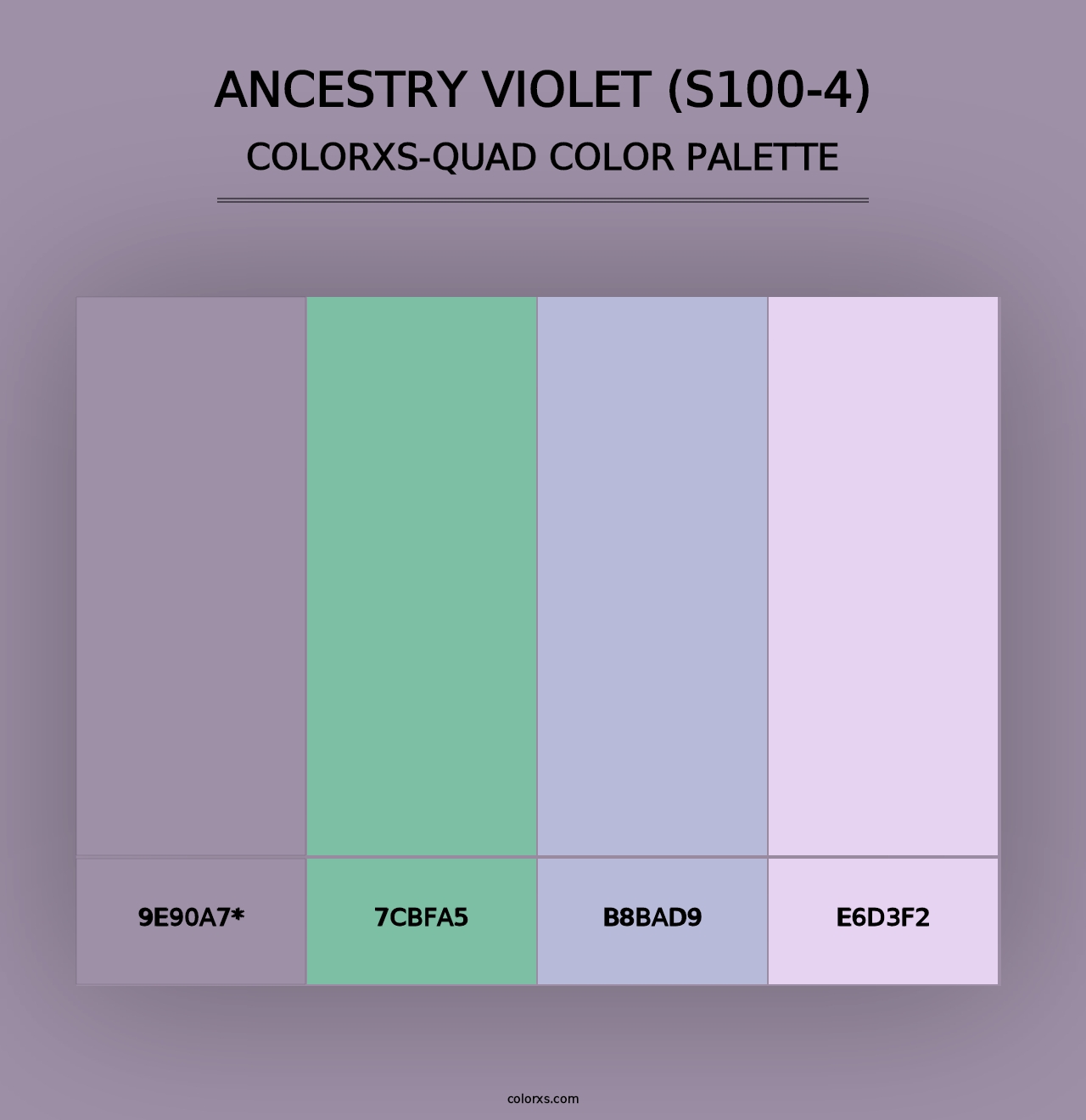 Ancestry Violet (S100-4) - Colorxs Quad Palette