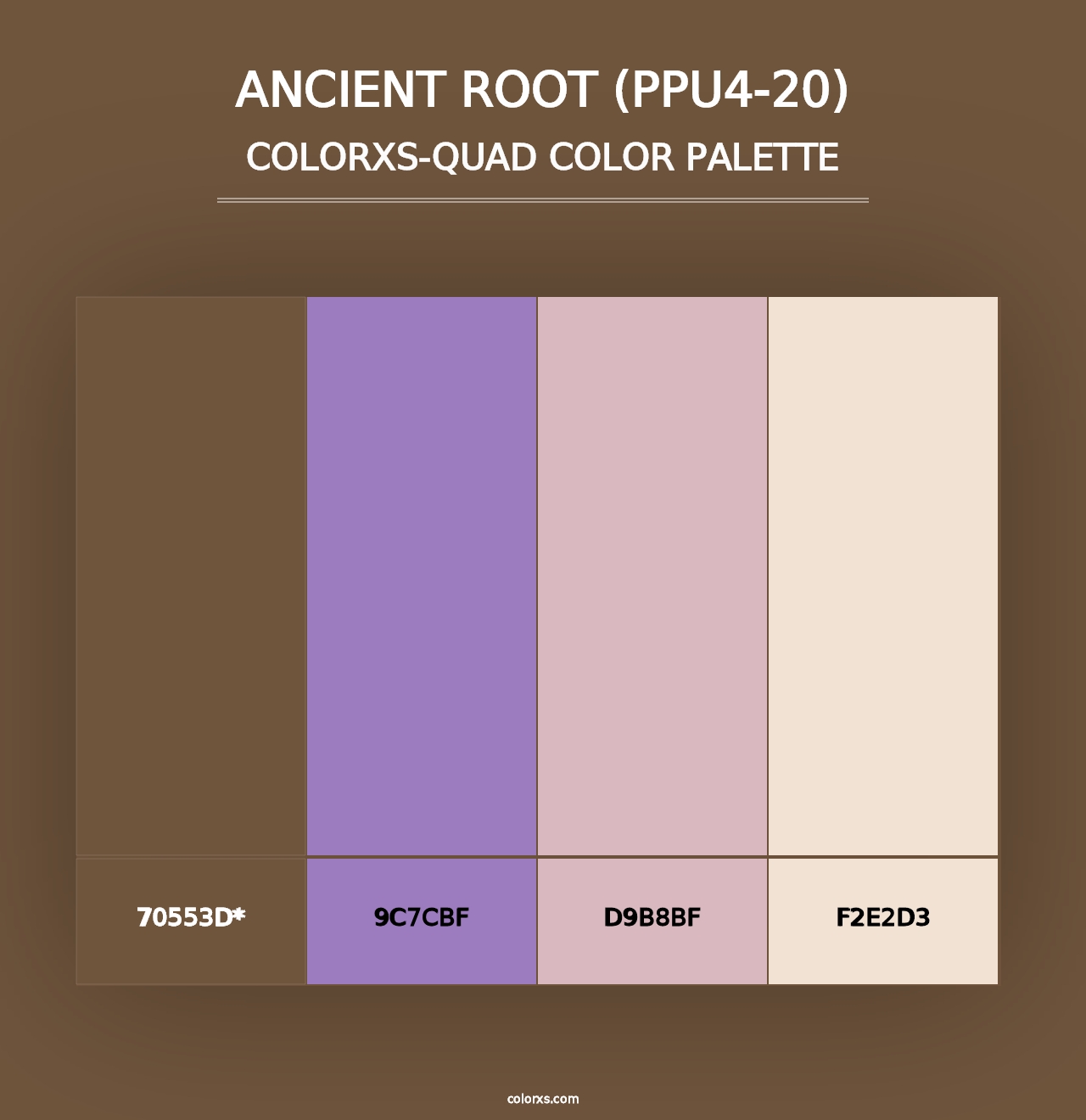 Ancient Root (PPU4-20) - Colorxs Quad Palette