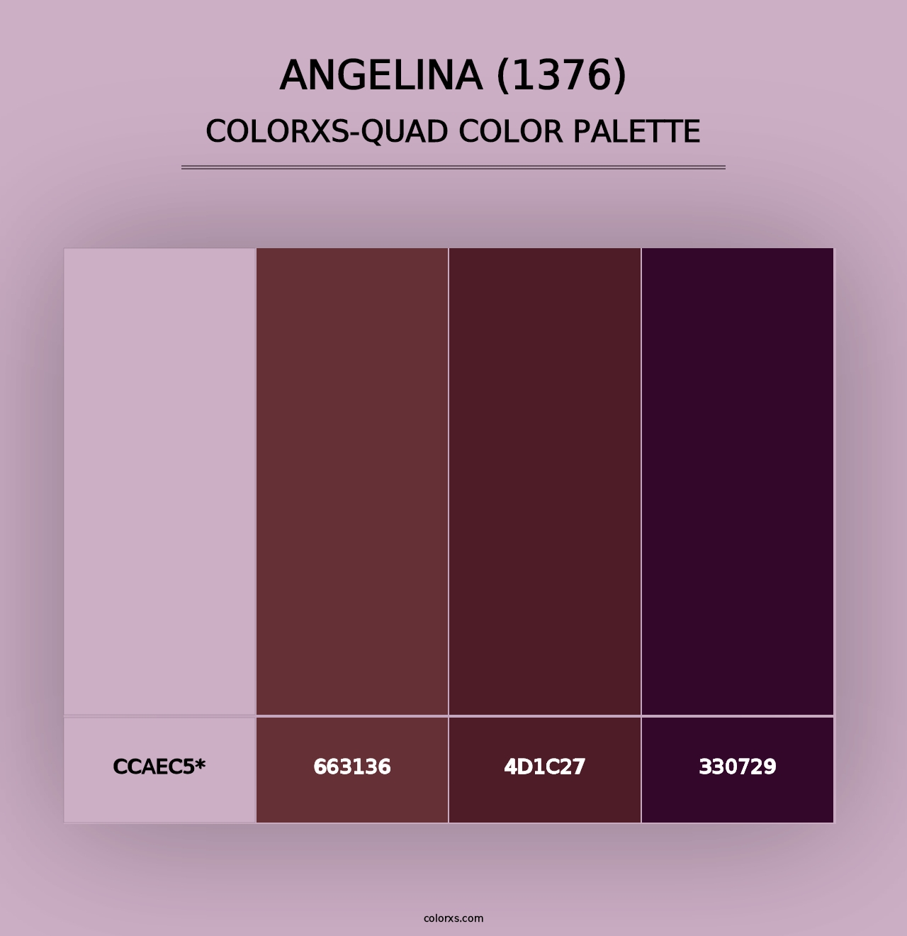 Angelina (1376) - Colorxs Quad Palette