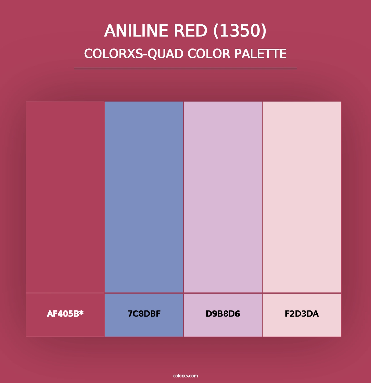 Aniline Red (1350) - Colorxs Quad Palette