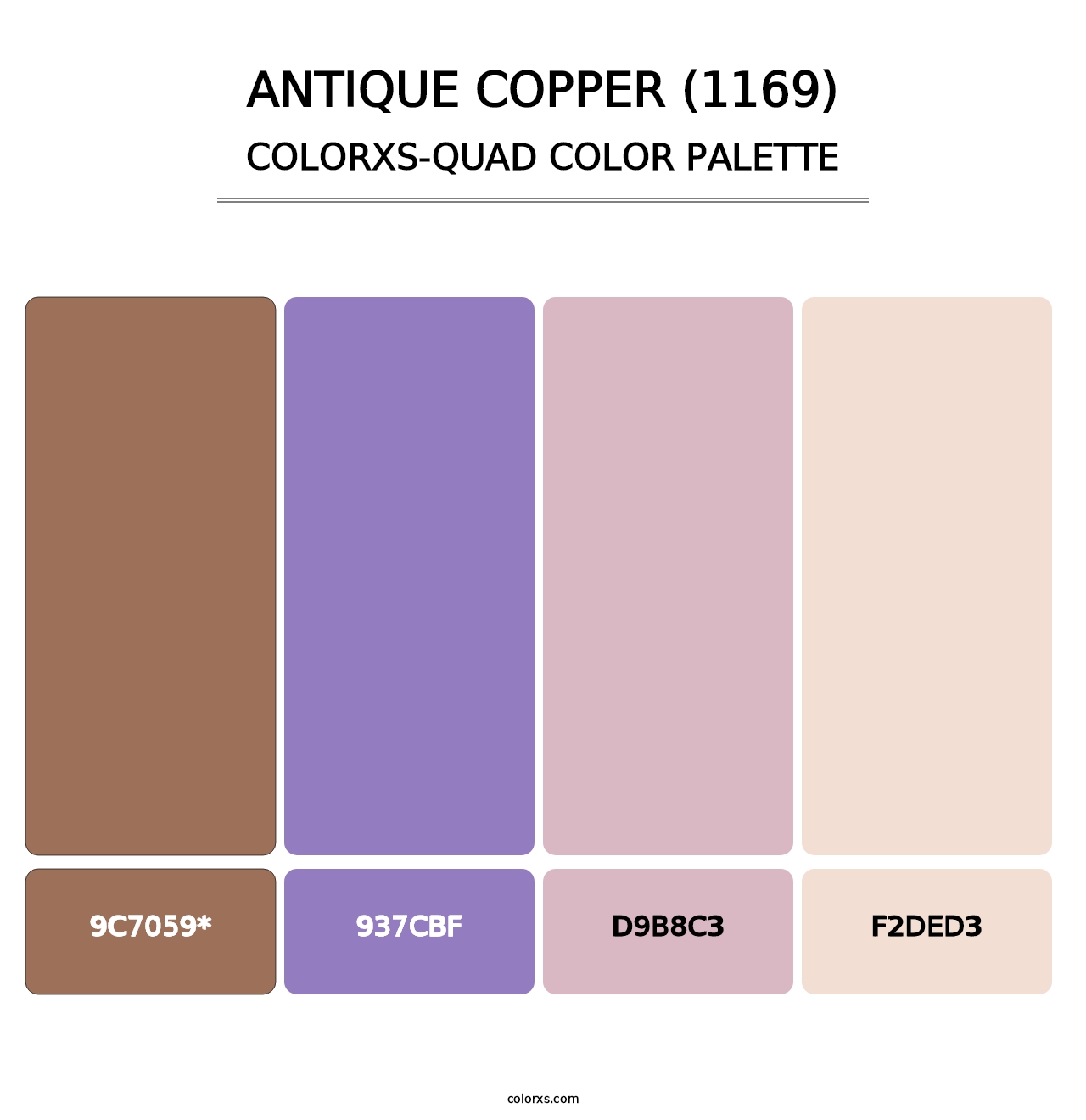 Antique Copper (1169) - Colorxs Quad Palette