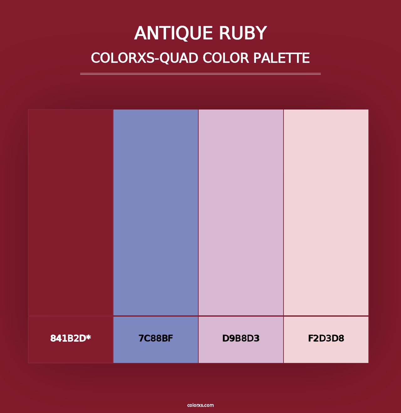 Antique Ruby - Colorxs Quad Palette