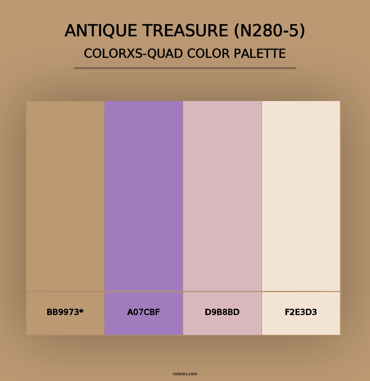 Antique Treasure (N280-5) - Colorxs Quad Palette