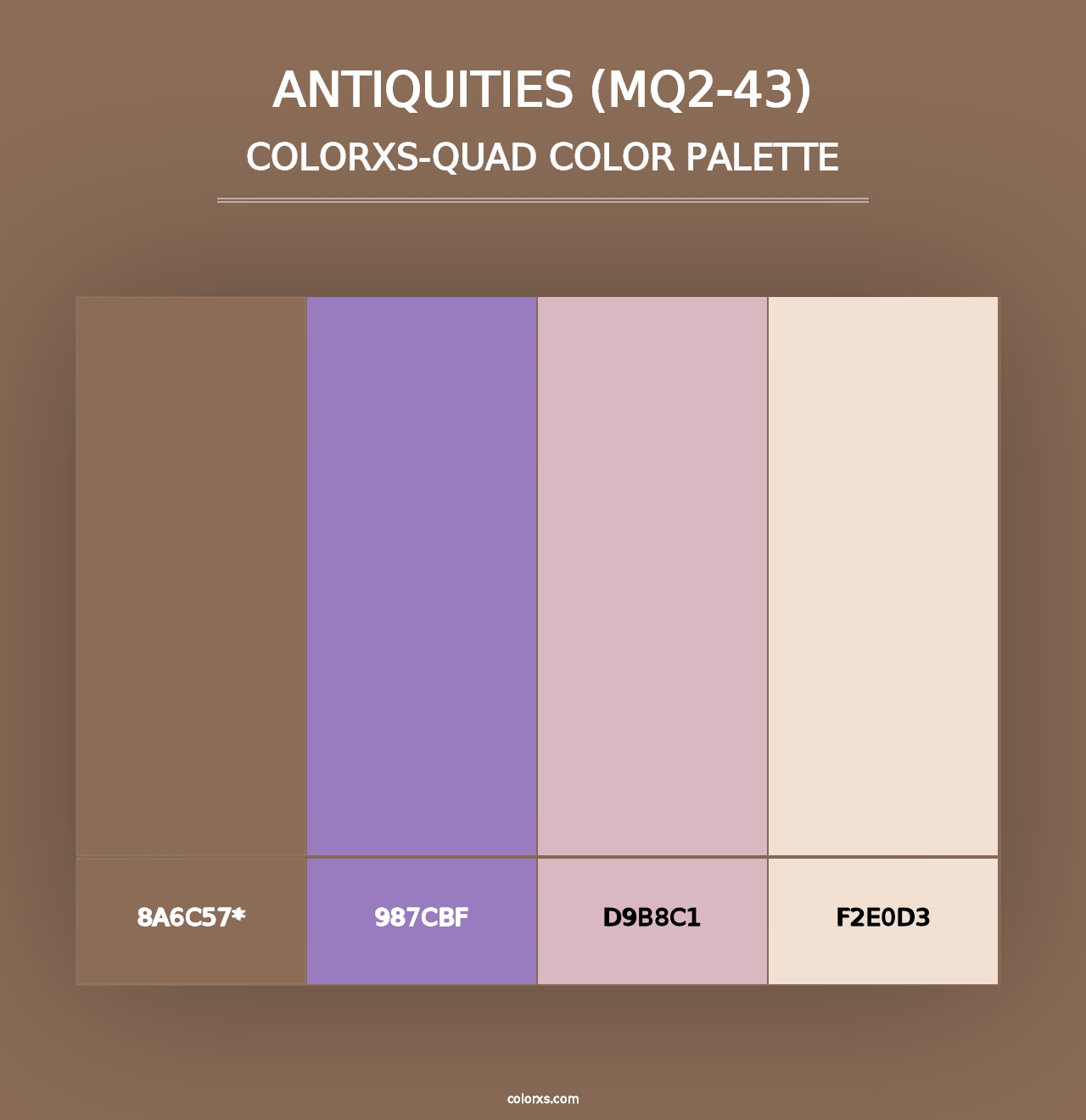 Antiquities (MQ2-43) - Colorxs Quad Palette