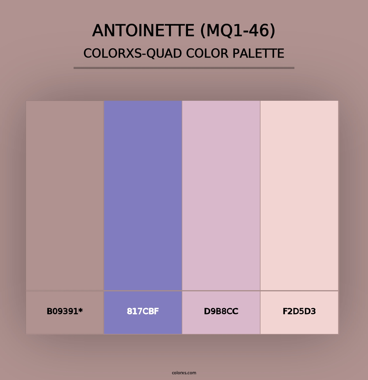 Antoinette (MQ1-46) - Colorxs Quad Palette