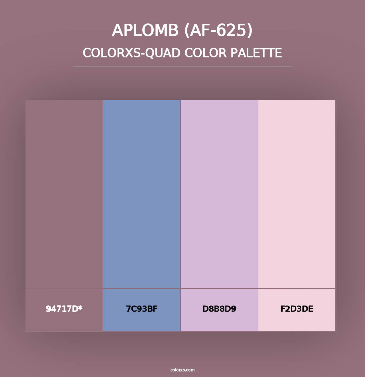 Aplomb (AF-625) - Colorxs Quad Palette