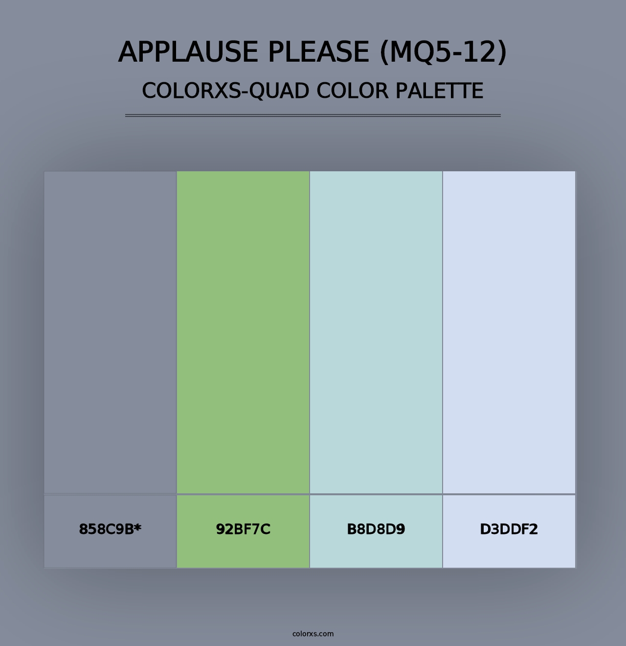 Applause Please (MQ5-12) - Colorxs Quad Palette