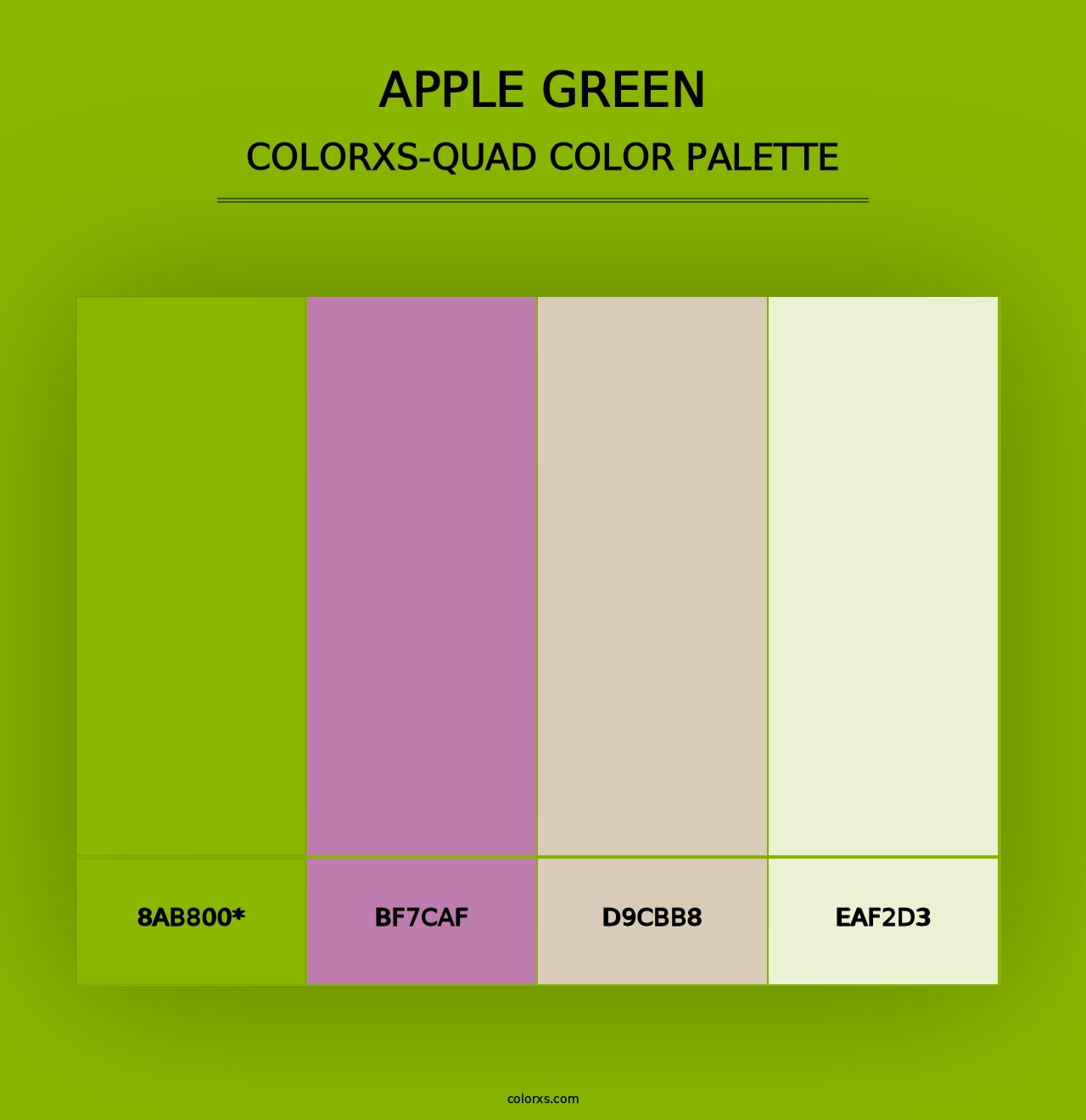 Apple Green - Colorxs Quad Palette