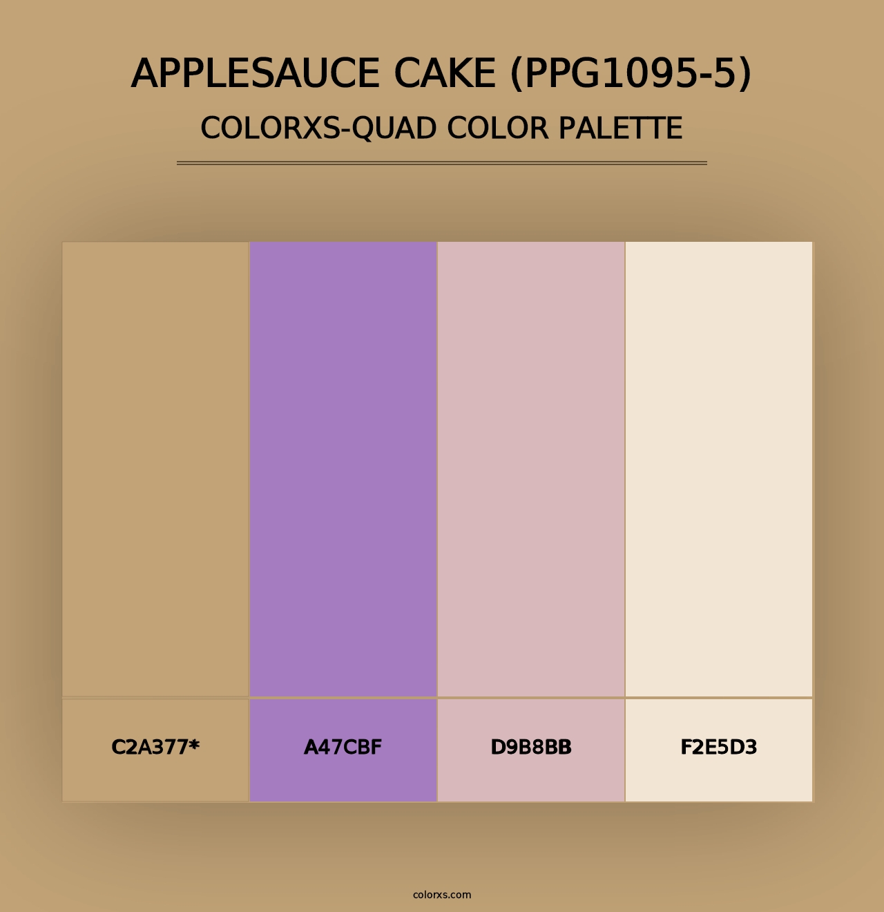 Applesauce Cake (PPG1095-5) - Colorxs Quad Palette