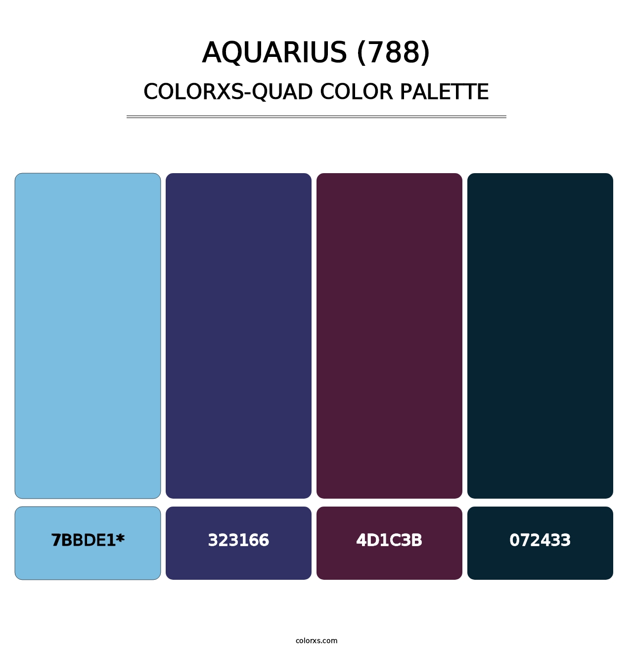 Aquarius (788) - Colorxs Quad Palette