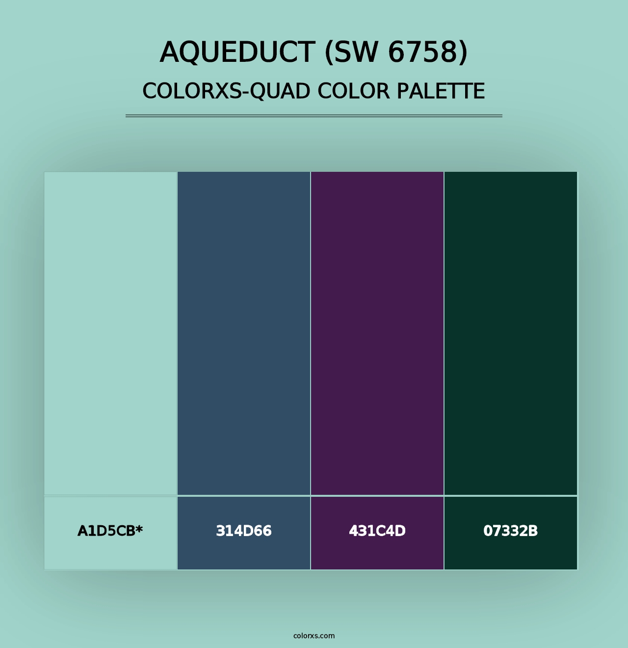 Aqueduct (SW 6758) - Colorxs Quad Palette