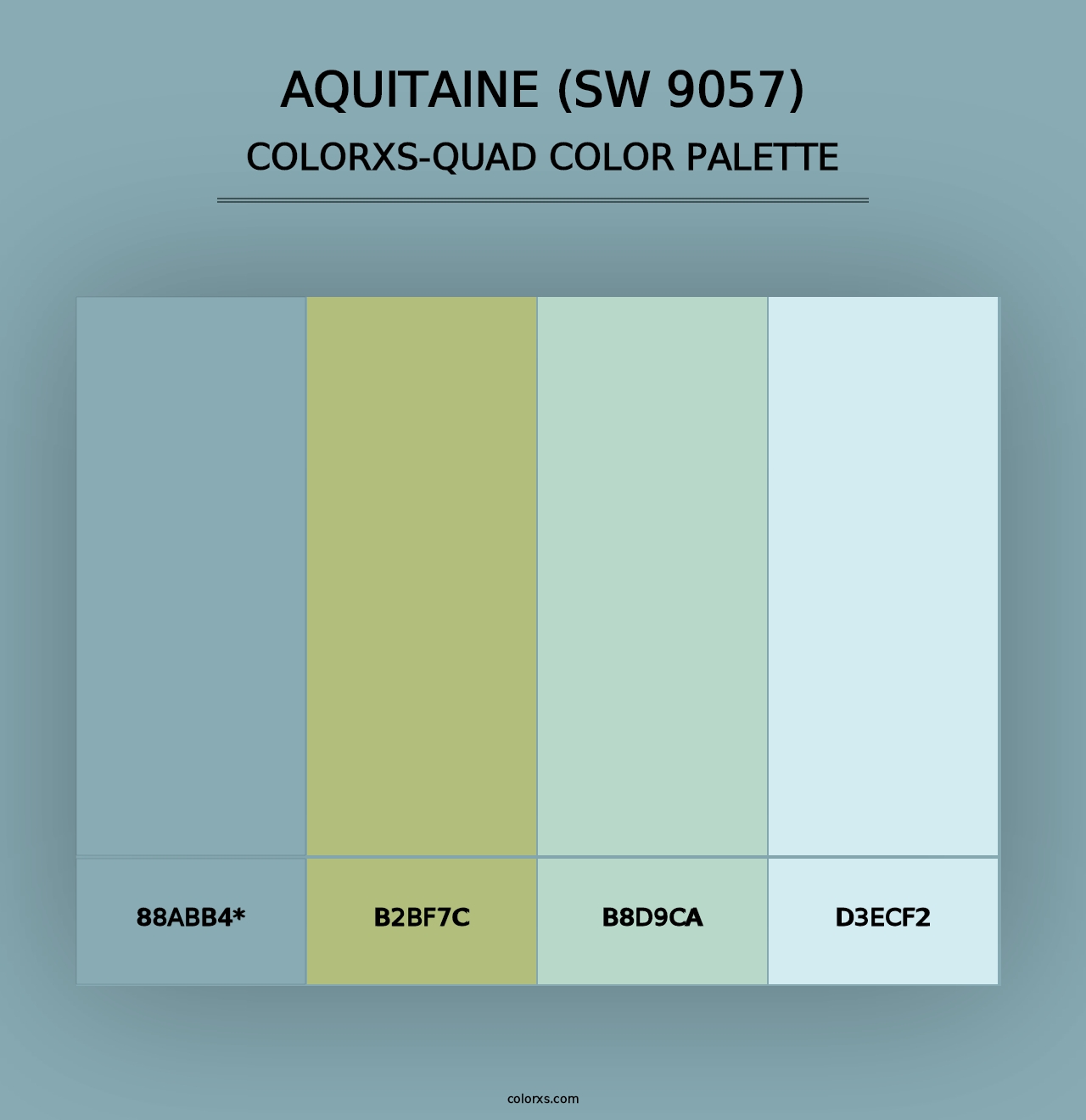 Aquitaine (SW 9057) - Colorxs Quad Palette