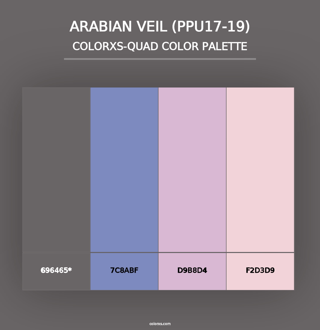 Arabian Veil (PPU17-19) - Colorxs Quad Palette