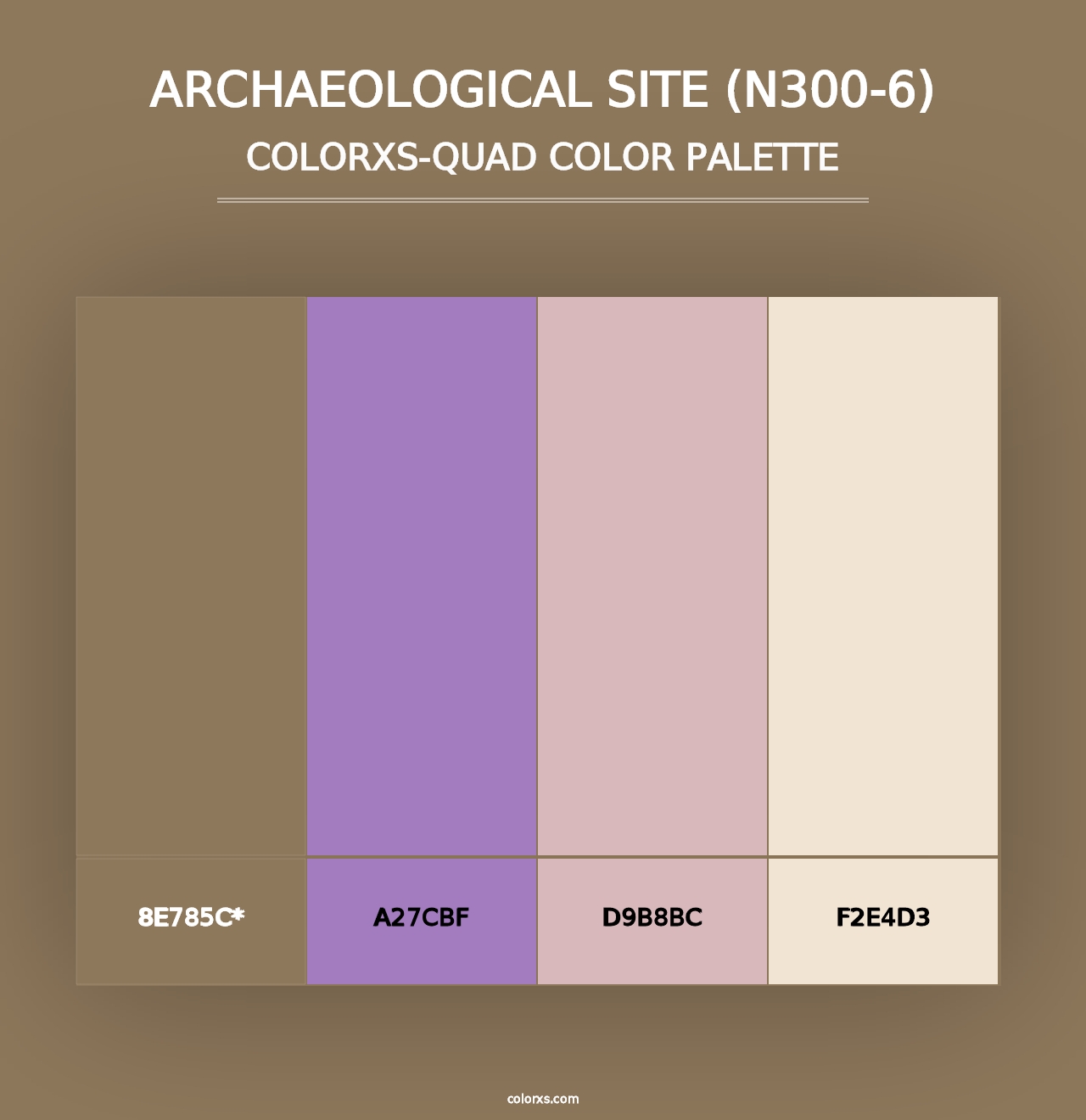 Archaeological Site (N300-6) - Colorxs Quad Palette