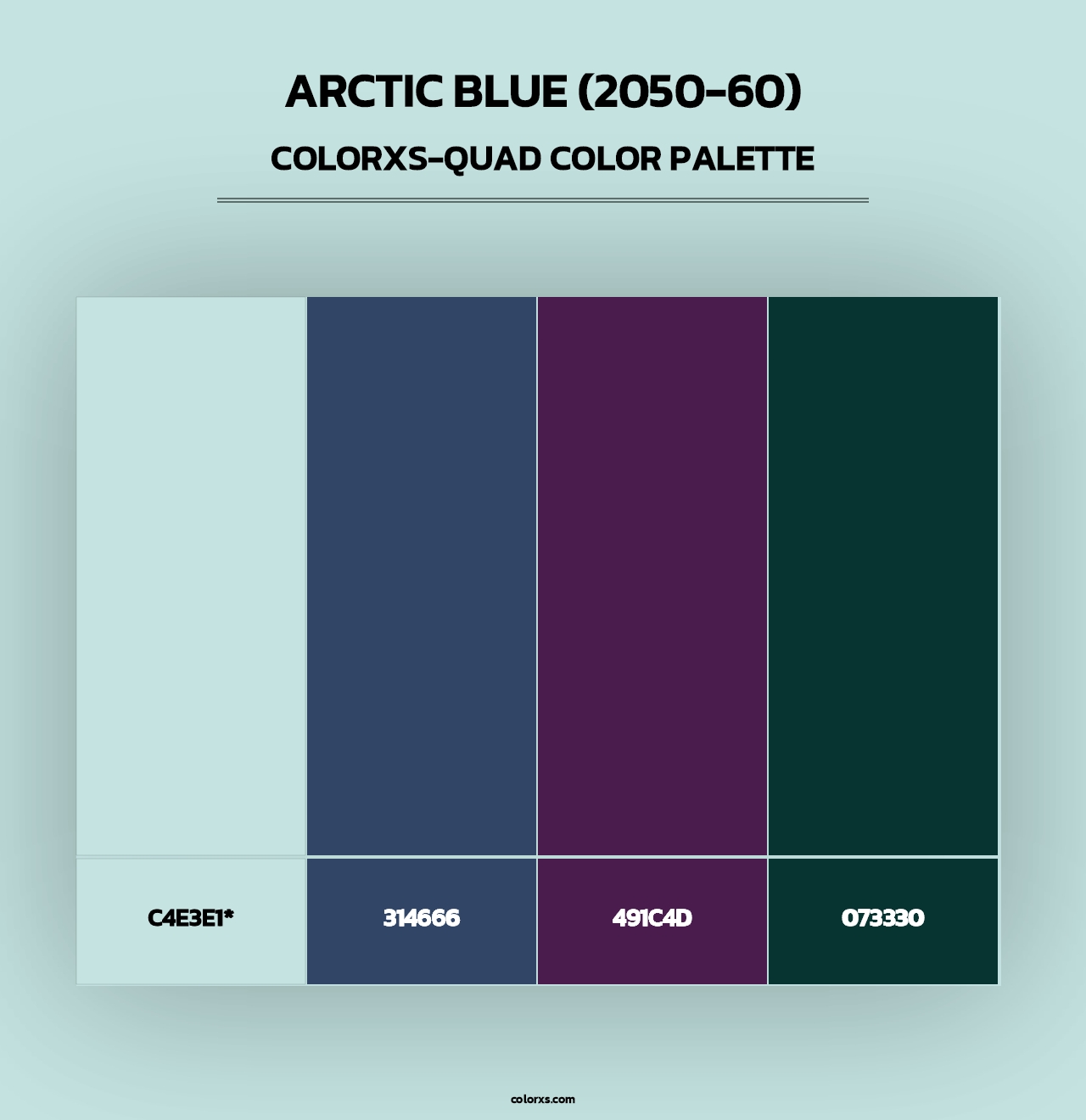 Arctic Blue (2050-60) - Colorxs Quad Palette