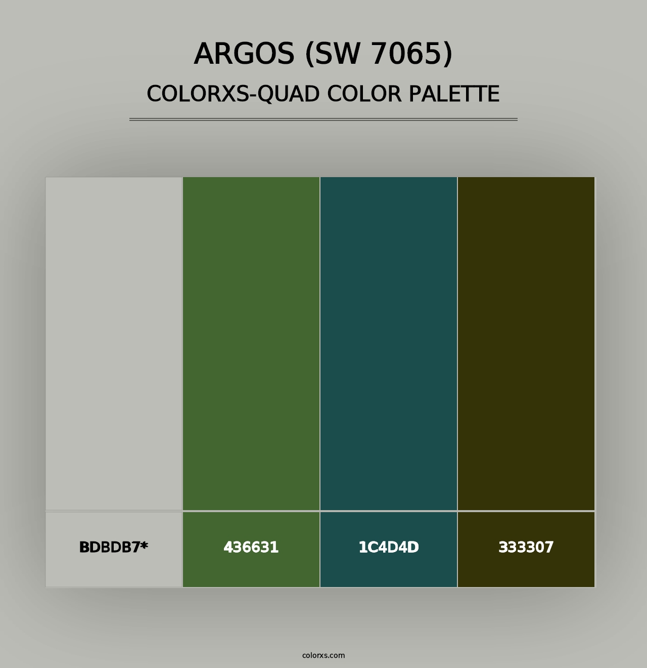 Argos (SW 7065) - Colorxs Quad Palette