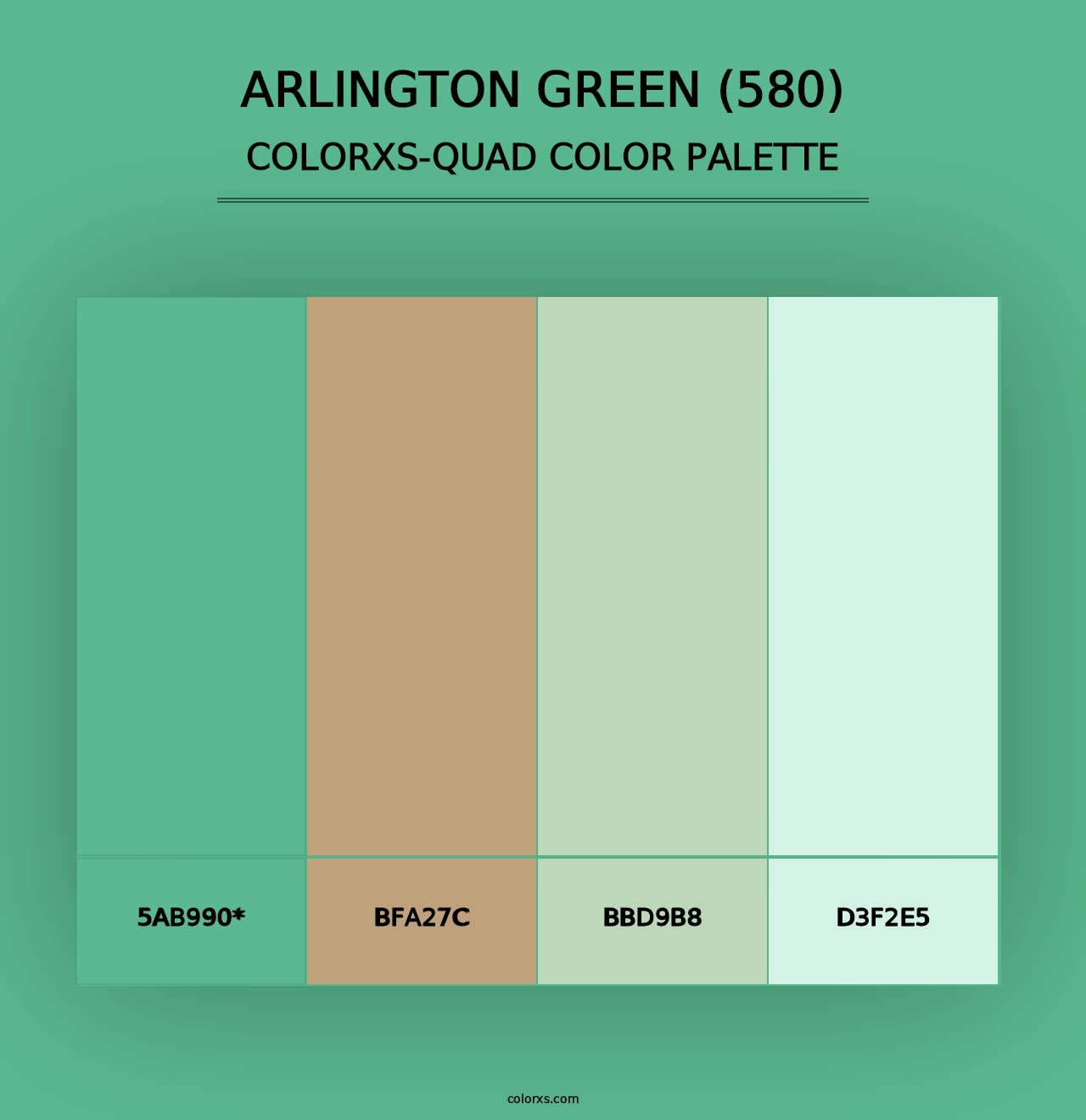 Arlington Green (580) - Colorxs Quad Palette