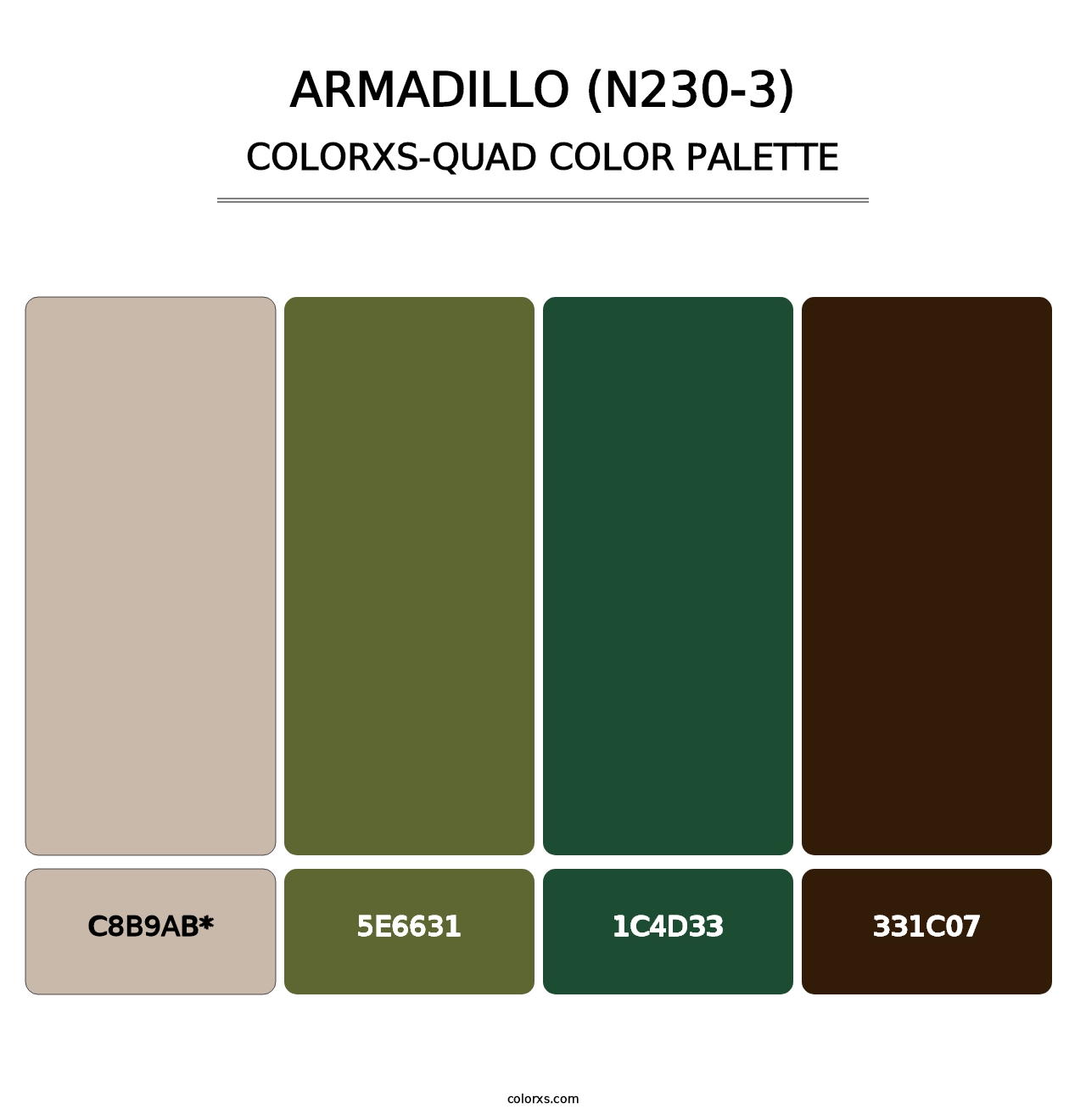 Armadillo (N230-3) - Colorxs Quad Palette