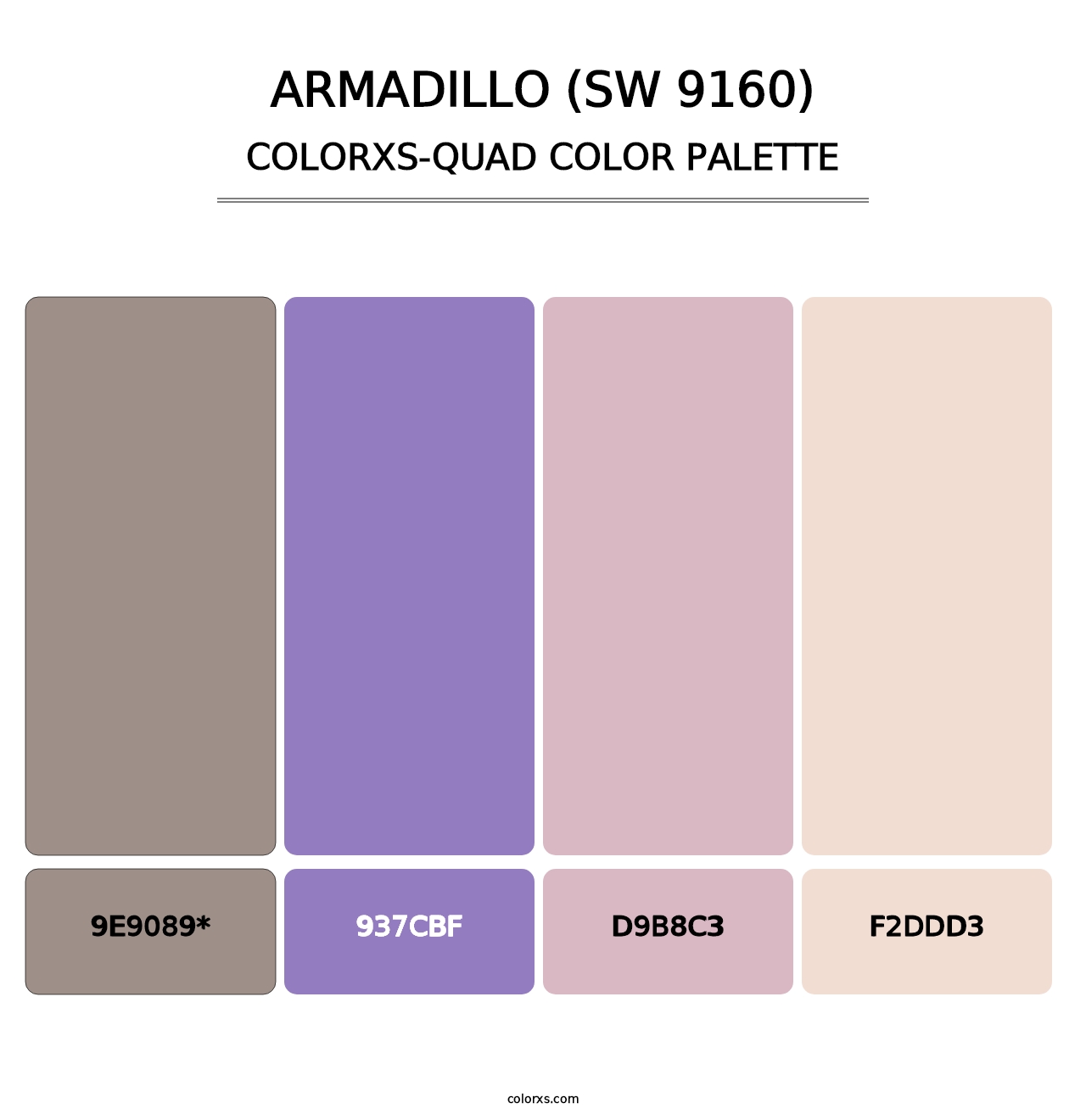 Armadillo (SW 9160) - Colorxs Quad Palette