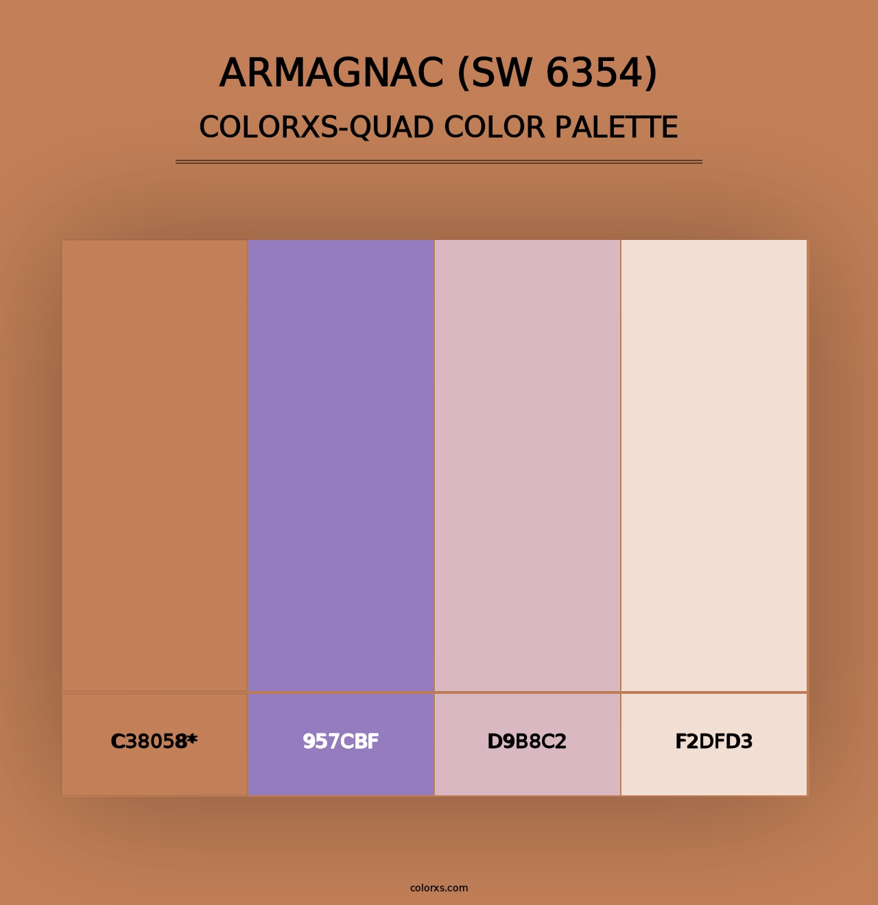 Armagnac (SW 6354) - Colorxs Quad Palette