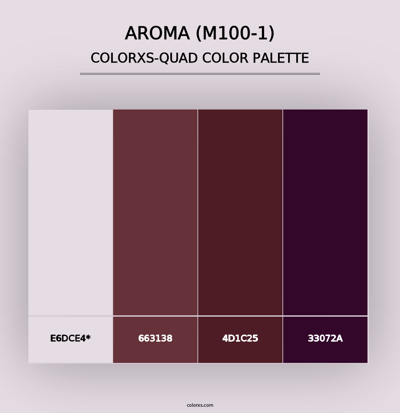 Aroma (M100-1) - Colorxs Quad Palette