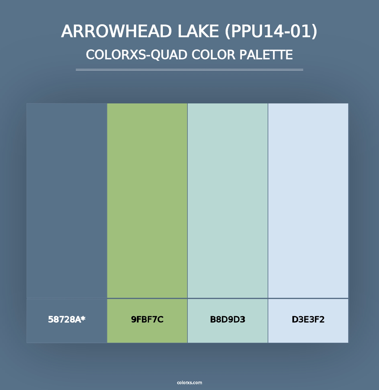 Arrowhead Lake (PPU14-01) - Colorxs Quad Palette