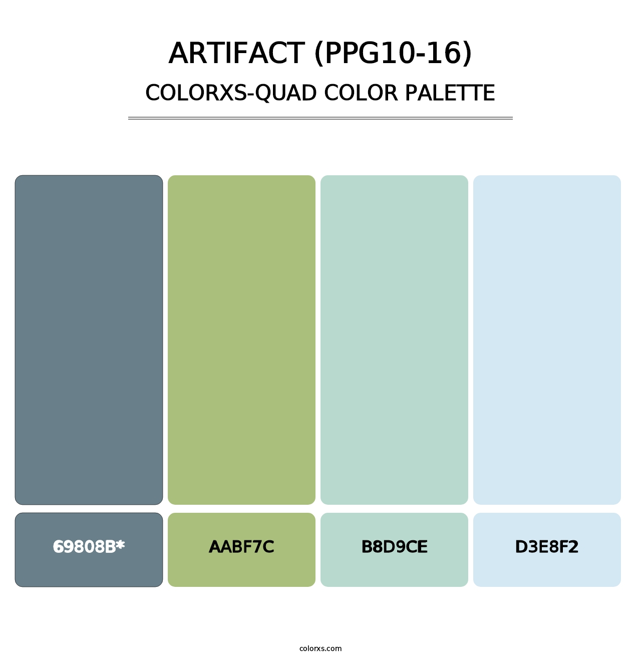 Artifact (PPG10-16) - Colorxs Quad Palette