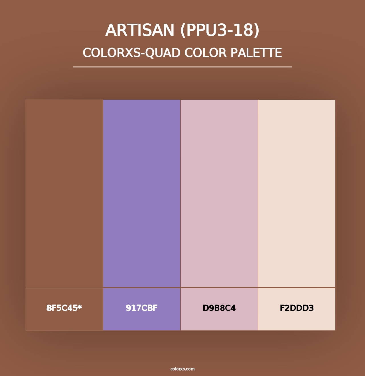 Artisan (PPU3-18) - Colorxs Quad Palette