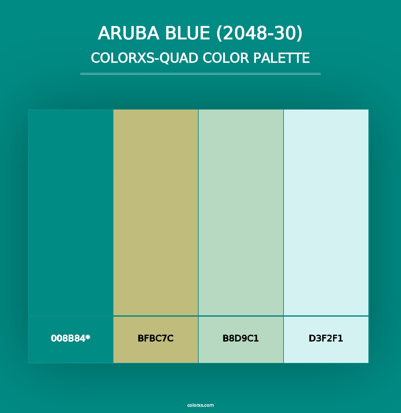 Aruba Blue (2048-30) - Colorxs Quad Palette