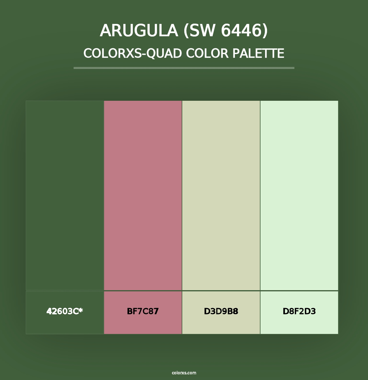 Arugula (SW 6446) - Colorxs Quad Palette