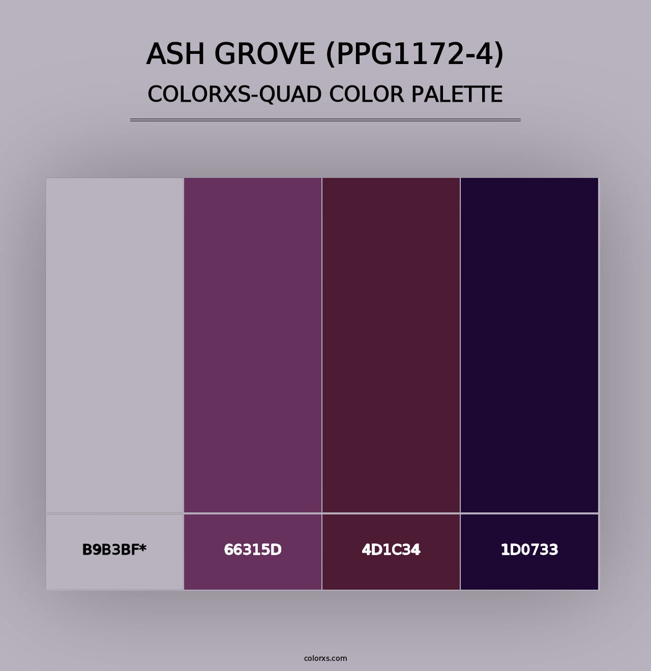 Ash Grove (PPG1172-4) - Colorxs Quad Palette