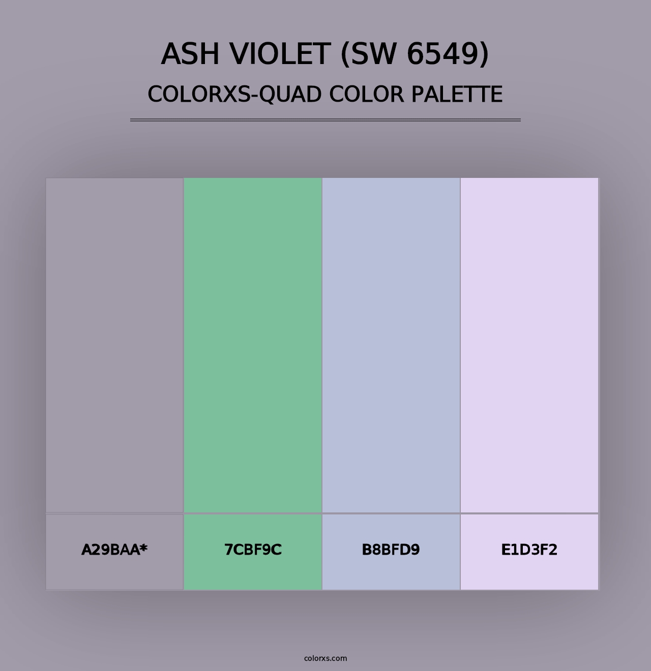 Ash Violet (SW 6549) - Colorxs Quad Palette