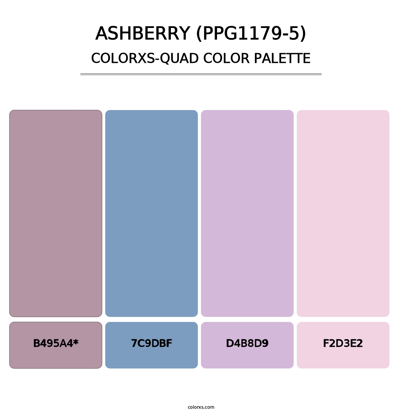 Ashberry (PPG1179-5) - Colorxs Quad Palette