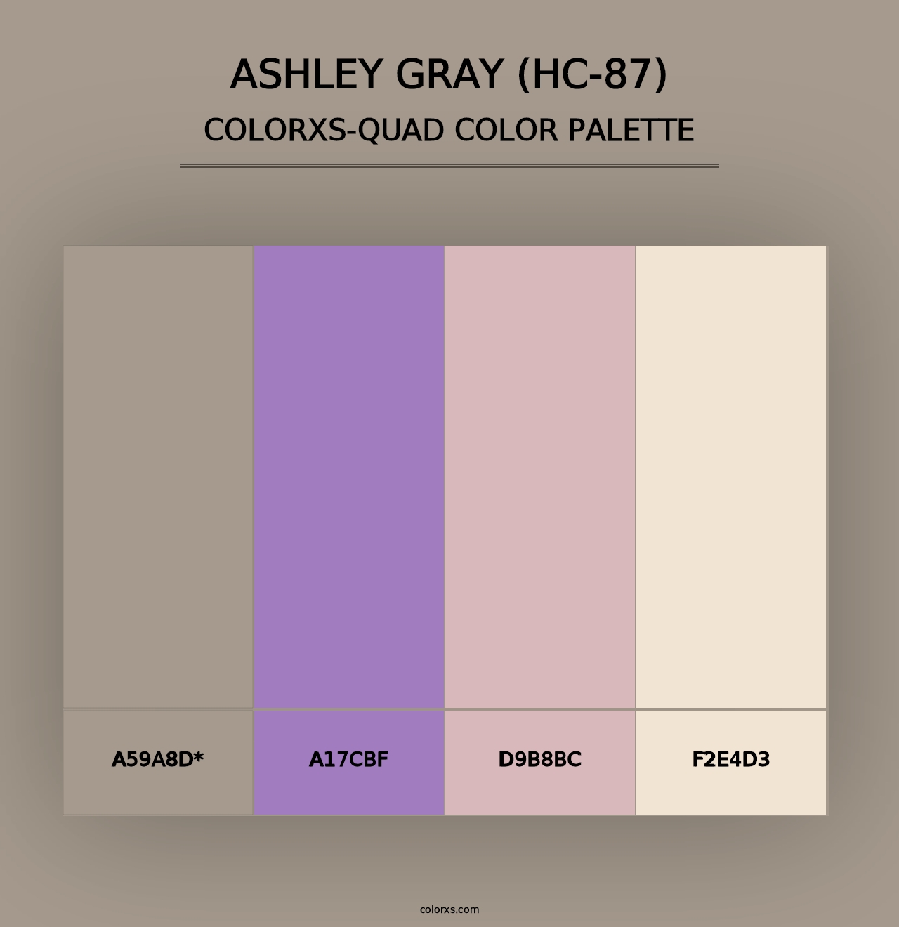 Ashley Gray (HC-87) - Colorxs Quad Palette