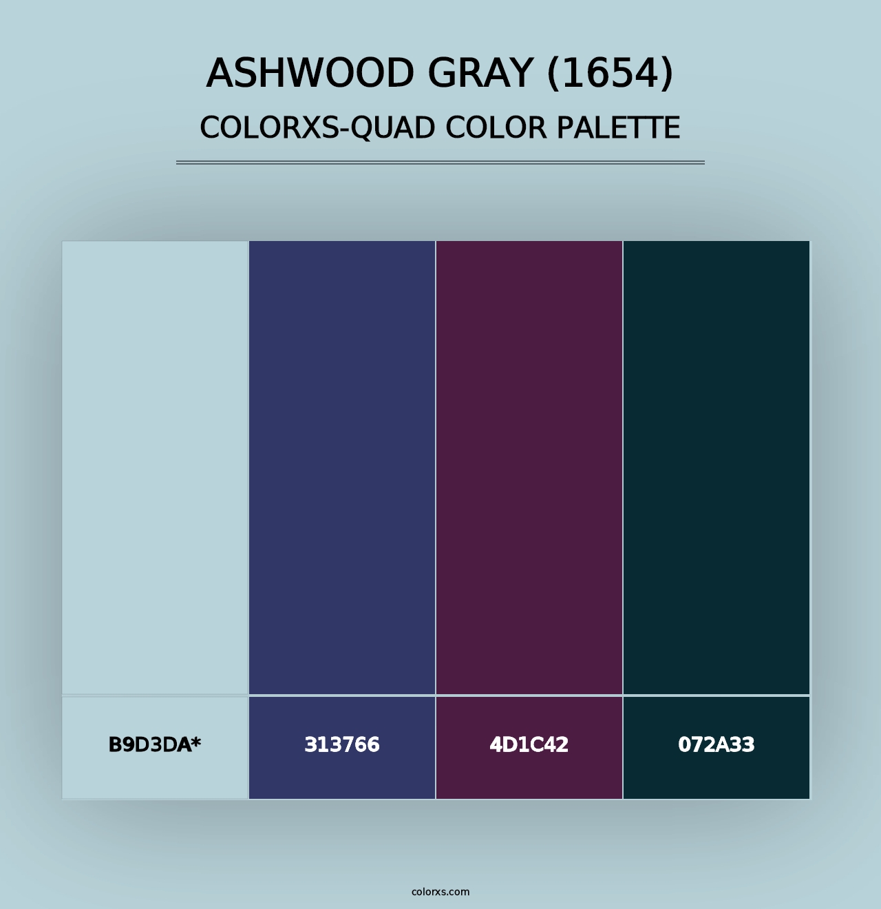 Ashwood Gray (1654) - Colorxs Quad Palette