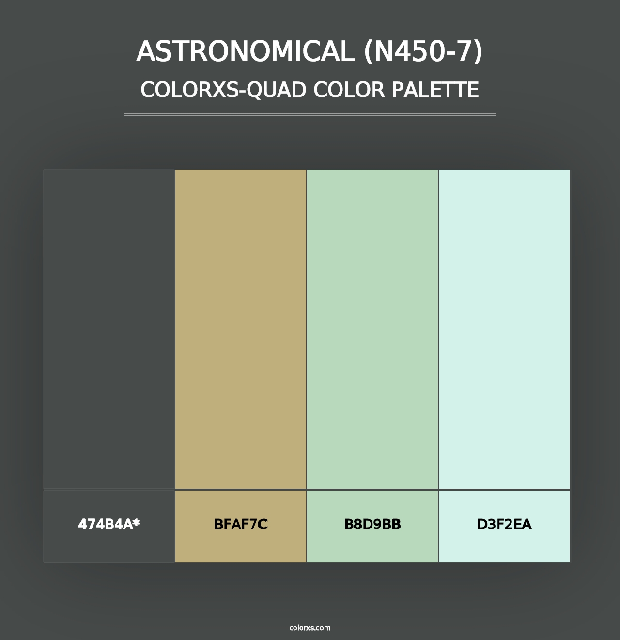 Astronomical (N450-7) - Colorxs Quad Palette