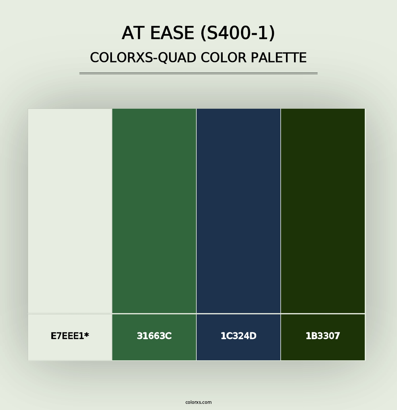 At Ease (S400-1) - Colorxs Quad Palette