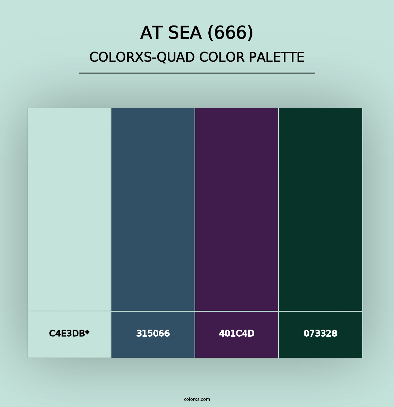 At Sea (666) - Colorxs Quad Palette