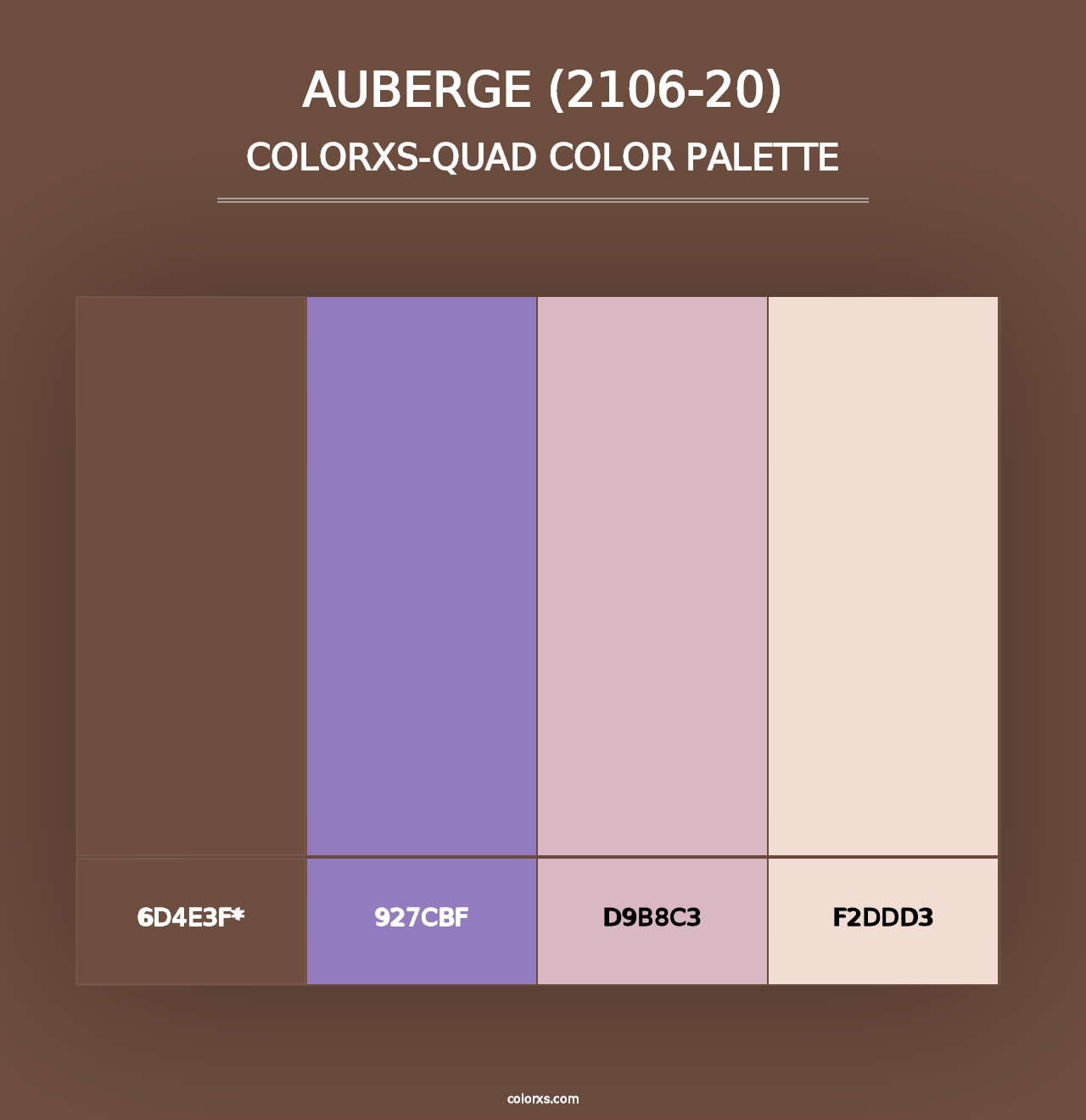 Auberge (2106-20) - Colorxs Quad Palette