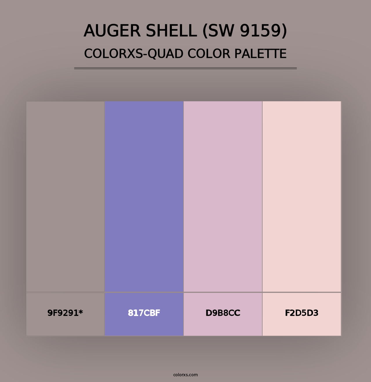 Auger Shell (SW 9159) - Colorxs Quad Palette