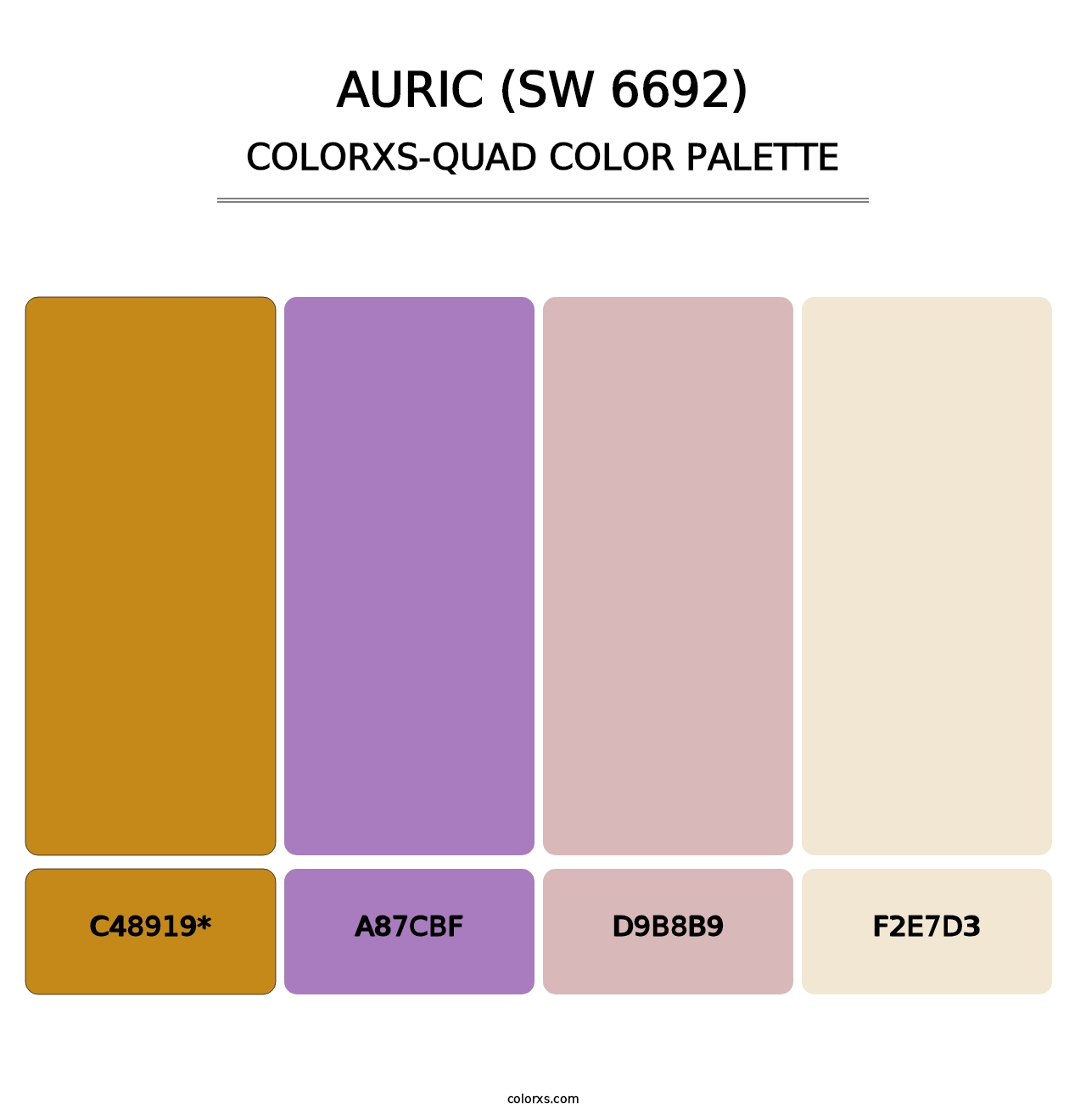 Auric (SW 6692) - Colorxs Quad Palette