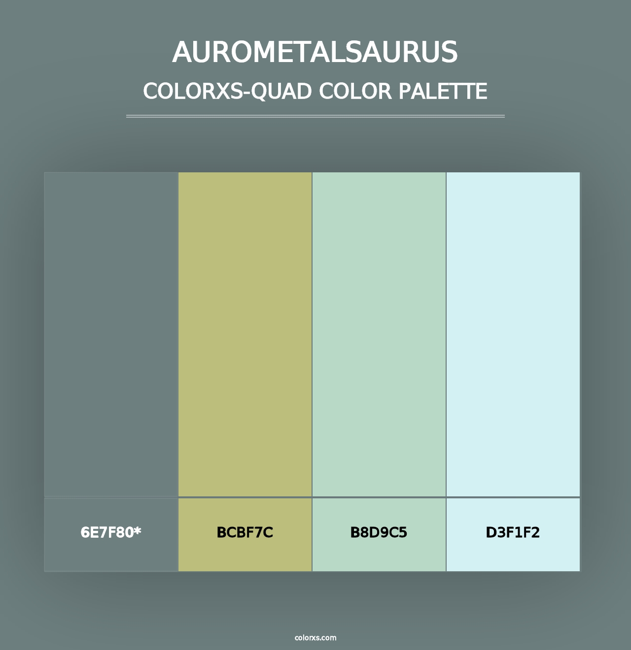 AuroMetalSaurus - Colorxs Quad Palette