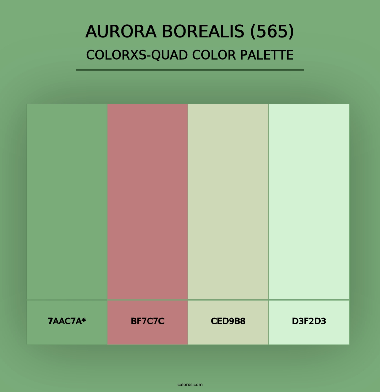 Aurora Borealis (565) - Colorxs Quad Palette