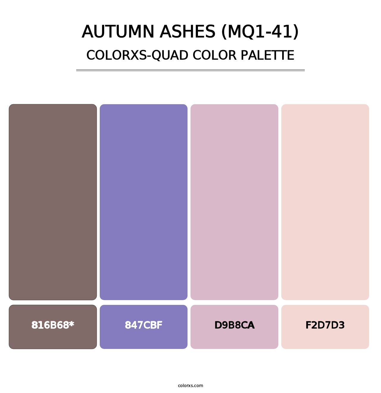 Autumn Ashes (MQ1-41) - Colorxs Quad Palette