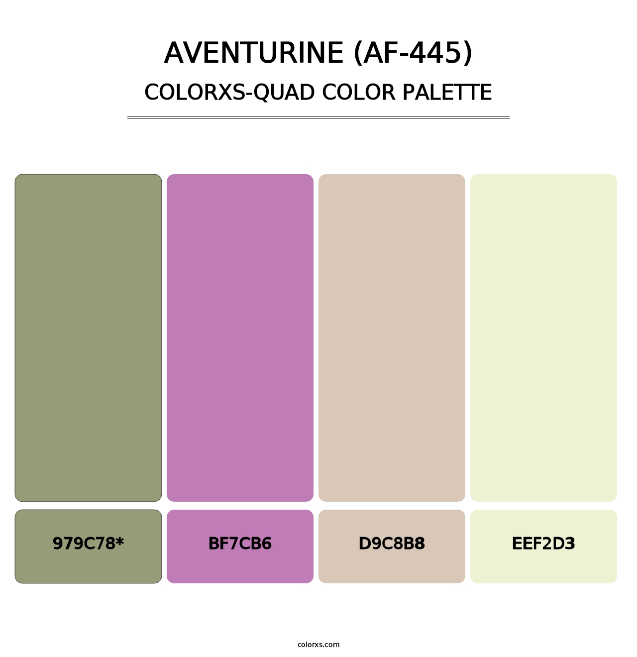 Aventurine (AF-445) - Colorxs Quad Palette