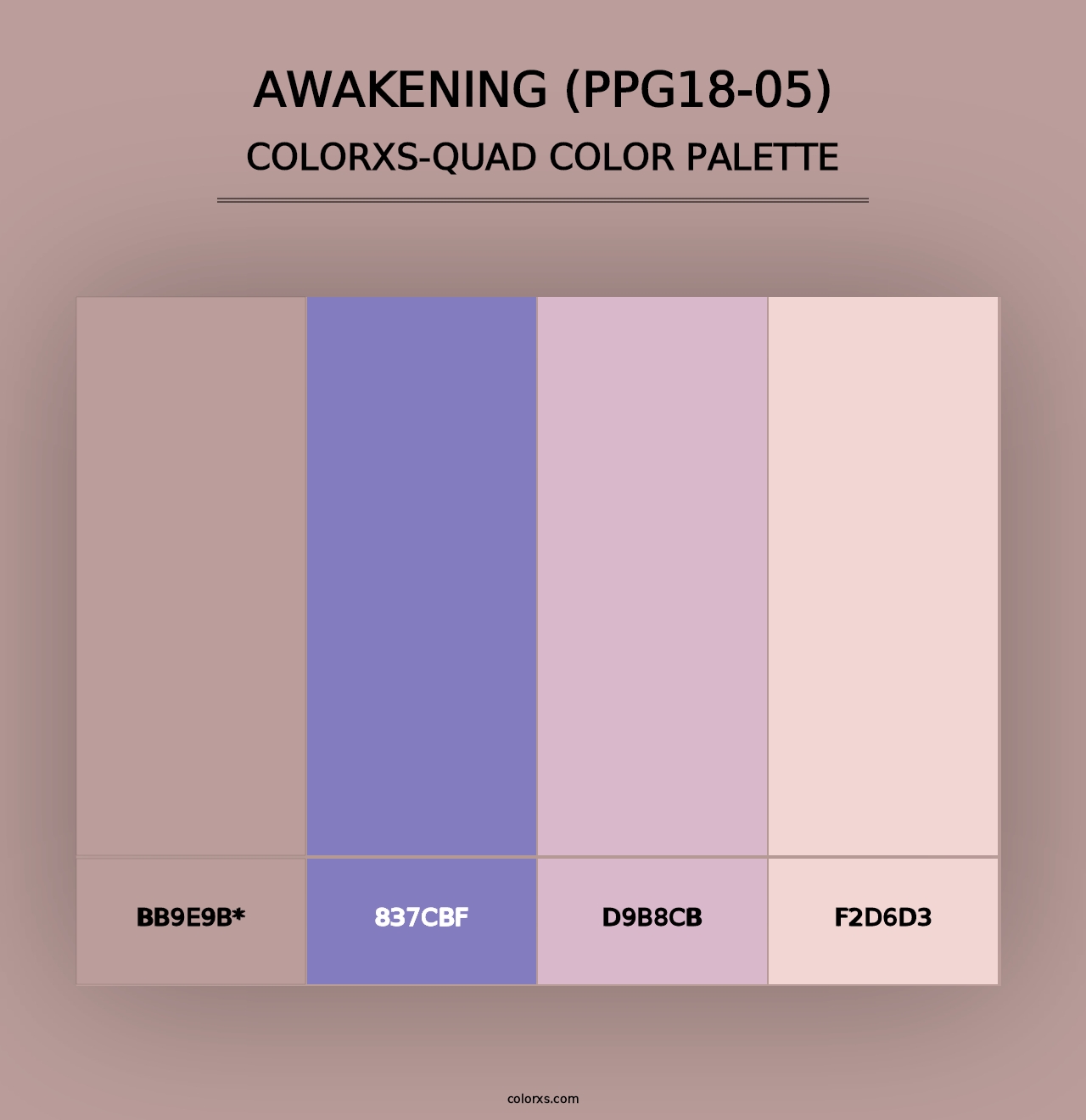 Awakening (PPG18-05) - Colorxs Quad Palette