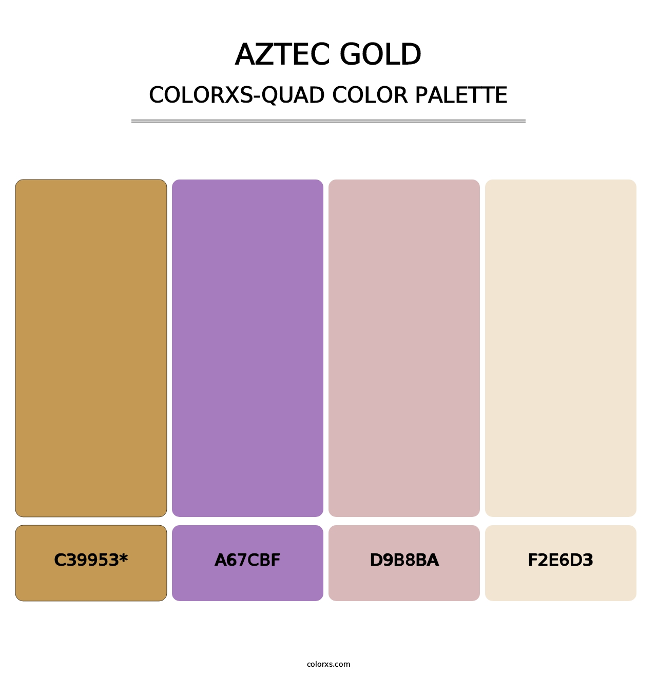 Aztec Gold - Colorxs Quad Palette