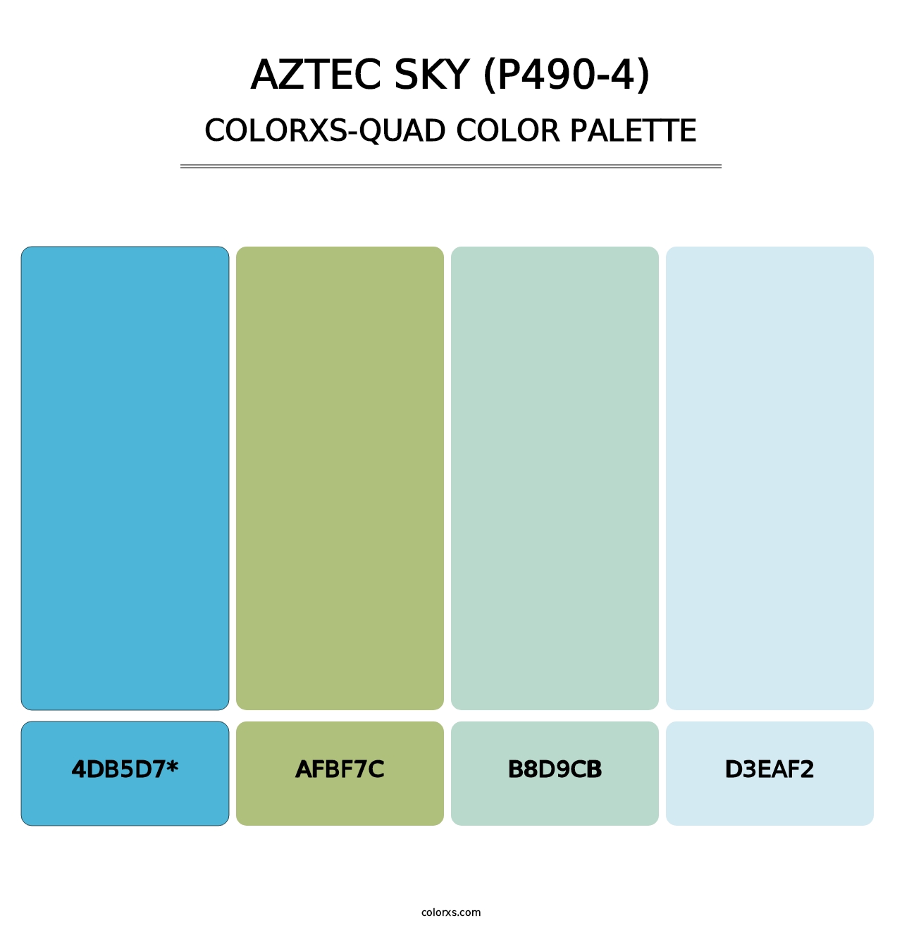 Aztec Sky (P490-4) - Colorxs Quad Palette